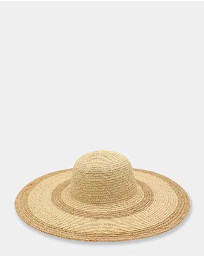 Morgan & Taylor - Gianna Floppy Hat in Beige