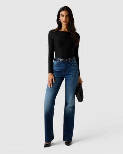 GUESS - 80s Mid Rise Straight Jeans