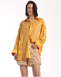 THE TALES - Florence Bloom Crepe Shorts