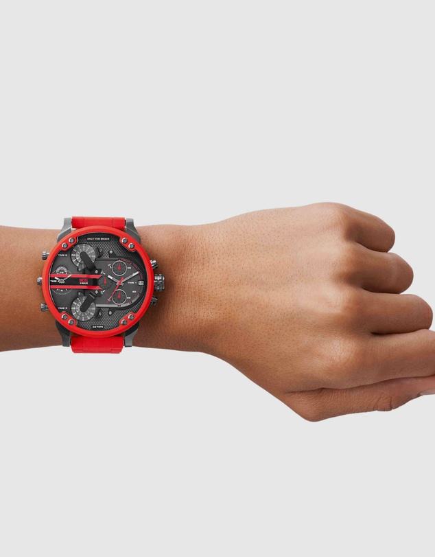 Diesel - The Daddies Series Red Analogue Watch