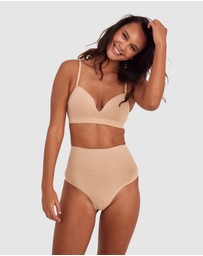 Bras N Things - Base Layers Plunge Wirefree Bra - Nude 2
