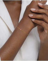 Elli Jewelry - Bracelet Crystal 925 Sterling Silver Gold-Plated