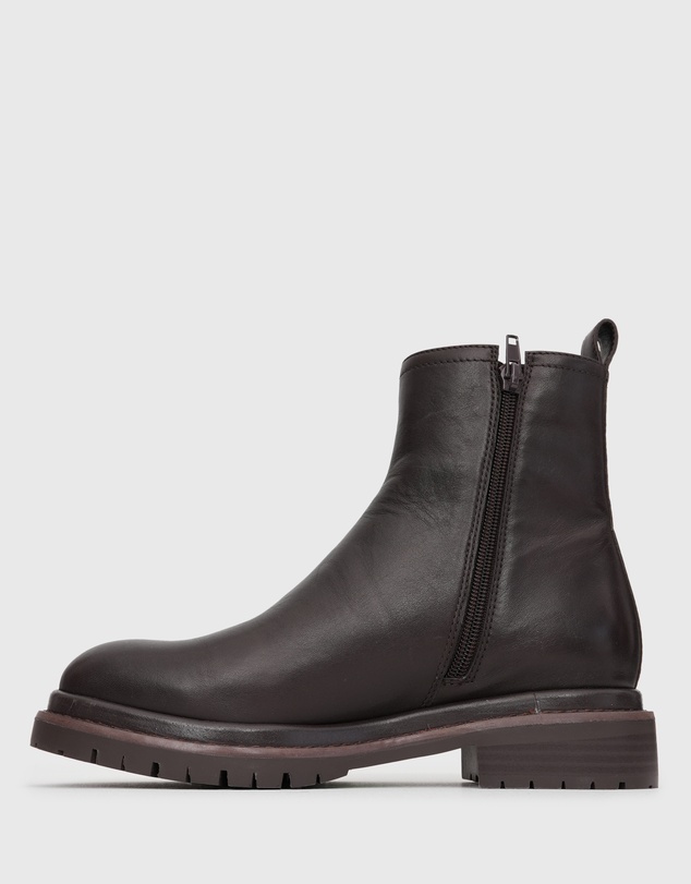 Betts - Indigo Leather Chelsea Ankle Boots