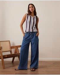Ceres Life - Andie Wide Leg Drawstring Pant