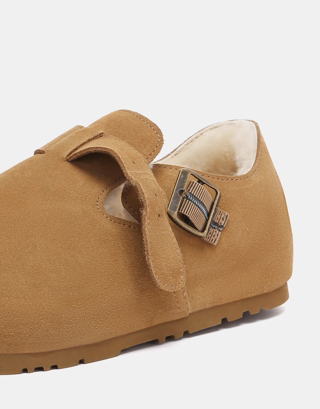 EVERAU - EverAU Ugg Hazora Cow Suede Upper Loafer Oxfords Flats