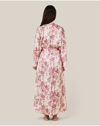 Papinelle - Madelyn Silk Kimono Maxi Robe