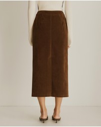 Atmos&Here - Lily Suede Midi Skirt