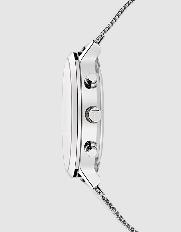 Ted Baker - Haarvin 44mm Silver-Tone Mesh Bracelet Watch