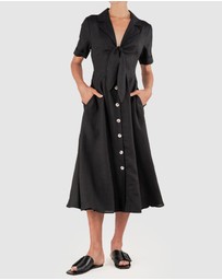 Amelius - Ines Linen Tie Front Dress