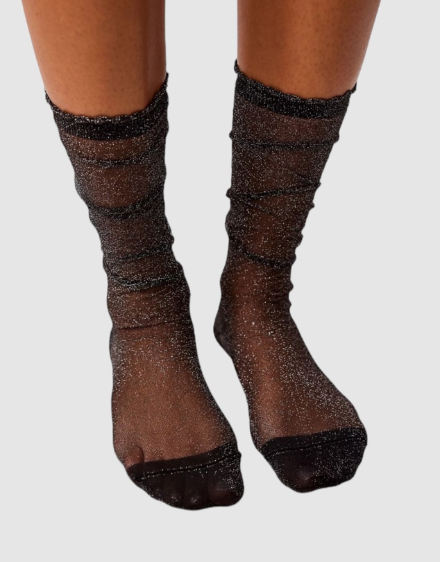 High Heel Jungle - Sheer Magic Knee Sock Black