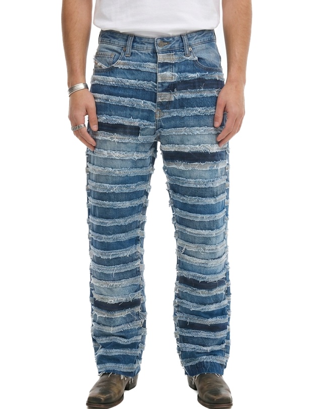 THE TALES - The Tales Reworked Panelled Denim Jeans
