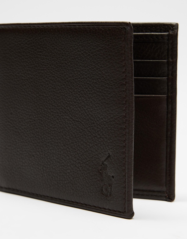 Polo Ralph Lauren - Pebbled Leather Billfold Wallet- ICONIC EXCLUSIVE