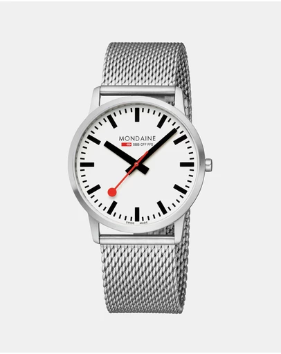 Mondaine - Mondaine Simply Elegant Stainless Steel 40mm Watch
