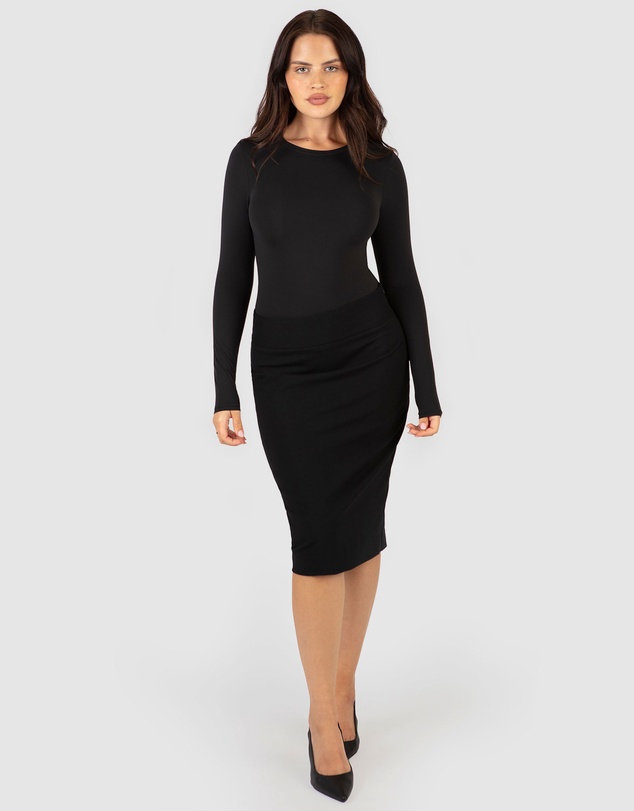 B Free Intimate Apparel - Long Sleeve Bodysuit G-String | ButterFit