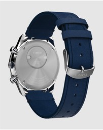 TIMEX - Q Timex® Chronograph 40mm Leather Strap Watch