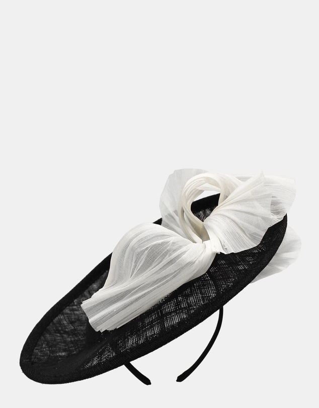 Morgan & Taylor - Yumi Fascinator in Black & White