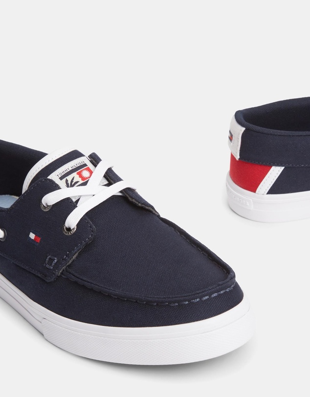 Tommy Hilfiger - Vulcanised Core Canvas Boat Sneakers - Men's