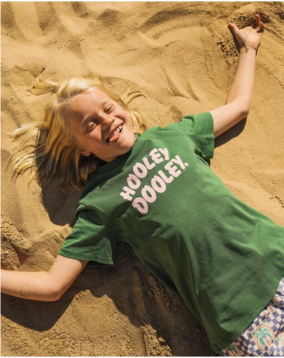 Skwosh - Hooley Dooley Kids Slang Tee in Green