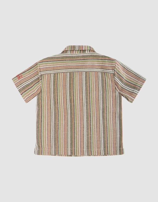 Skwosh - Grandpa's Couch Kids Holiday Shirt in Multi Stripe