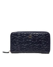 Pre-Loved by Azura Reborn - Pre-Loved Camellia Embossed Zip Around Long Wallet