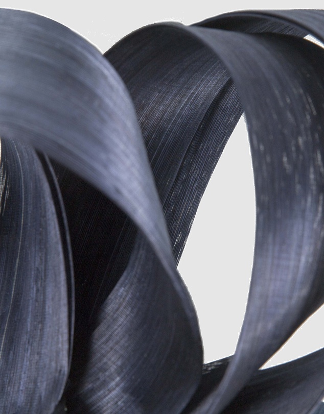 Fillies Collection - Navy Silk Abaca Loops Racing Fascinator