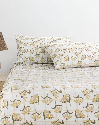 Bambury - Arlo Flannelette Fitted Sheet Set