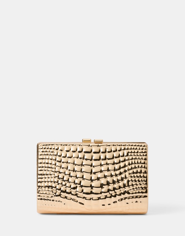 Forever New - Mariam Metal Texture Clutch