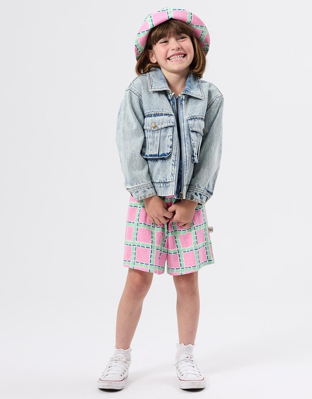 Goldie + Ace - Apple Check Jumpsuit - Babies-Kids