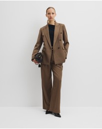 Country Road - Pinstripe Double Breasted Blazer
