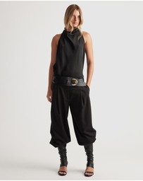 Decjuba - Holly Cowl Neck Halter Top