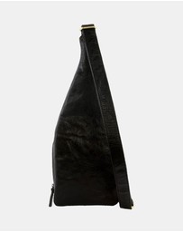 Pierre Cardin - Pierre Cardin Rustic Leather Sling Bag