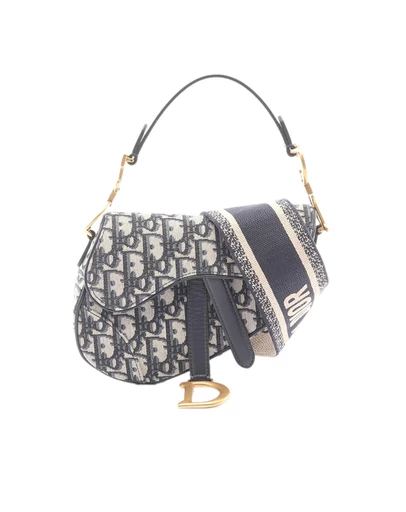 Pre-Loved by Azura Reborn - Pre-Loved Mini Oblique Canvas Saddle Bag