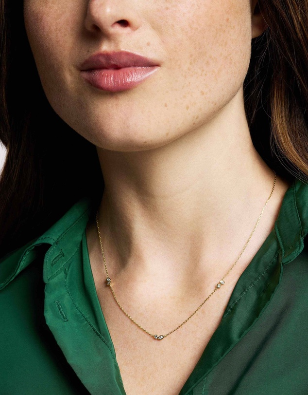 Fossil - Ellis Toi Et Moi Gold-Tone Necklace