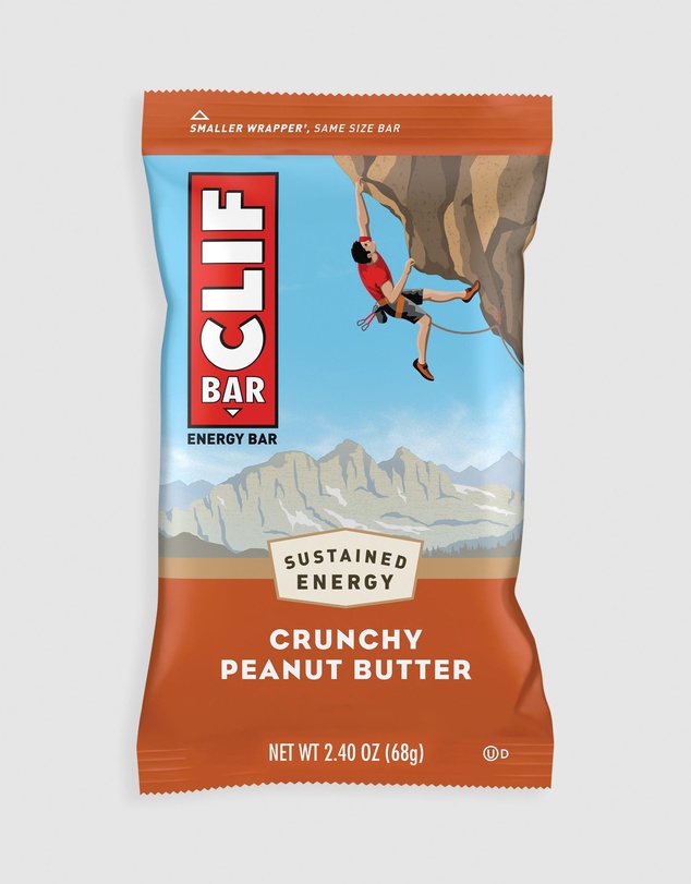 CLIF - Crunchy Peanut Butter Energy Bar - 12x68g