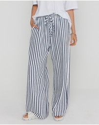 ALEXANDRA - Jojo Pants Navy Stripe