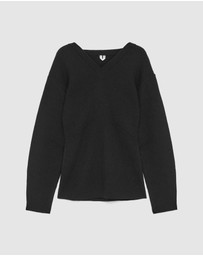 ARKET - V-Neck Wool-Cotton Jumper