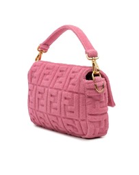 Pre-Loved by Azura Reborn - Pre-Loved Zucca Embossed Terry Cloth Baguette Satchel