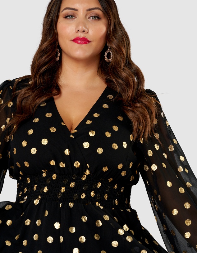 Pink Dusk by Curve Project - G Spot Print Midi Dress