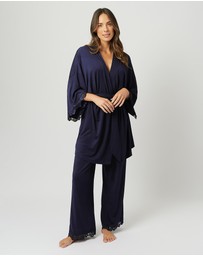 UNE PIECE - Lace Trim Modal Robe