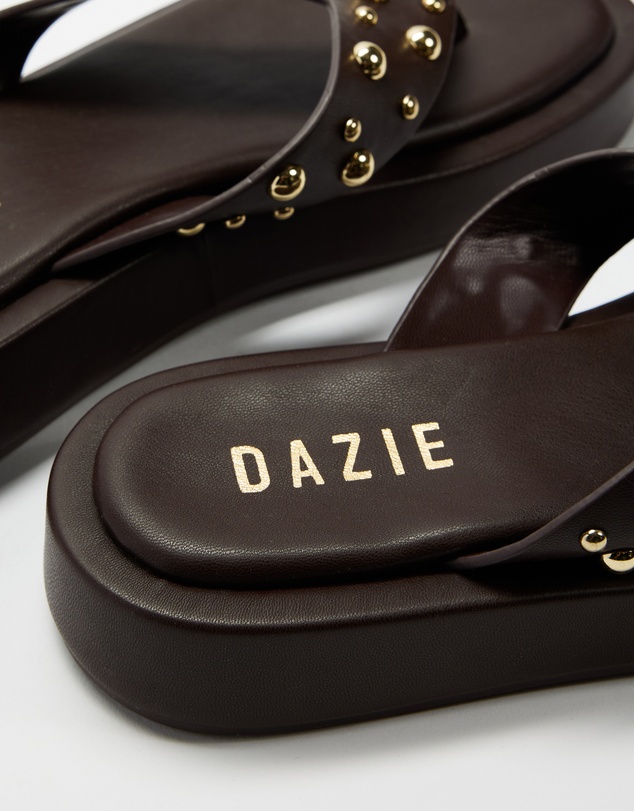 Dazie - Marie Studded Platform Sandals