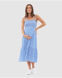 Ripe Maternity - Capri Shirred Dress