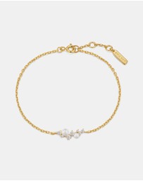 Ania Haie - Ania Haie Gold Shell Pearl Cluster Bracelet