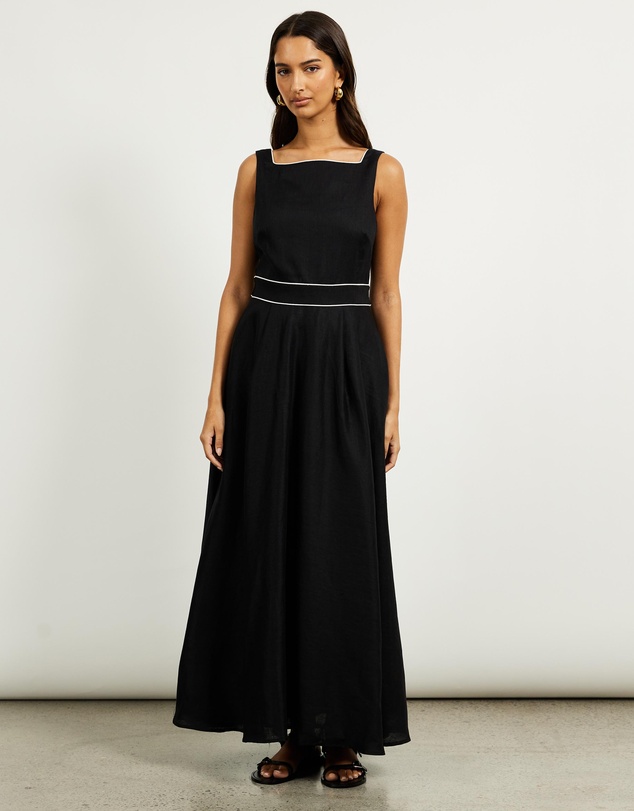 Minima Esenciales - Mabel Linen Maxi Dress
