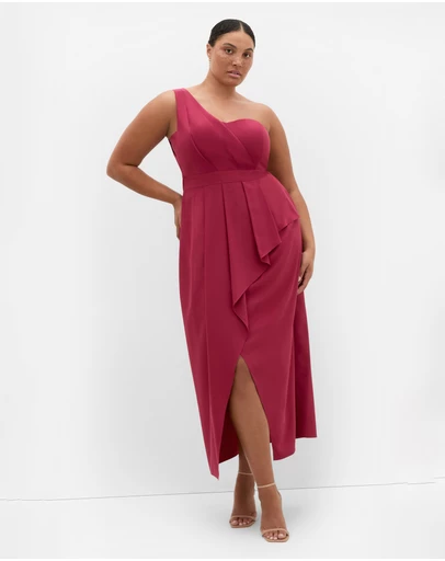 City Chic - Allure One Shoulder Maxi Dress