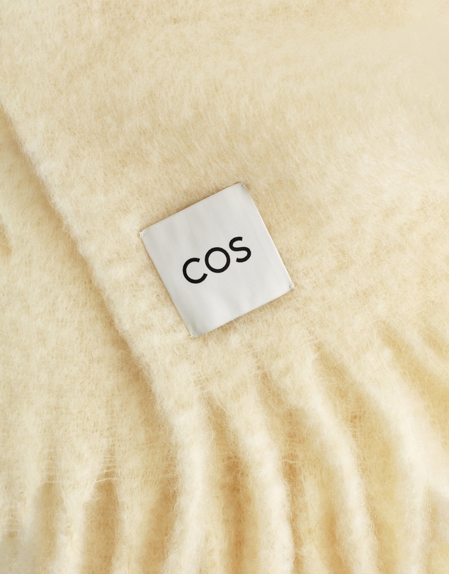COS - Fringed Brushed-Mohair Scarf