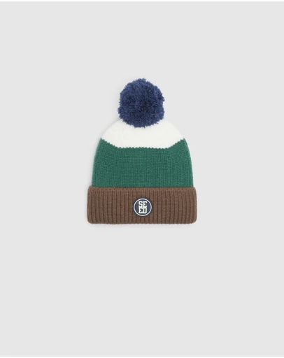 Seed Heritage - Mini Rib Colourblock Beanie