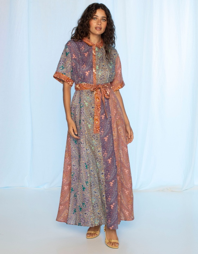 KACHEL - Amelia Maxi Shirt Dress