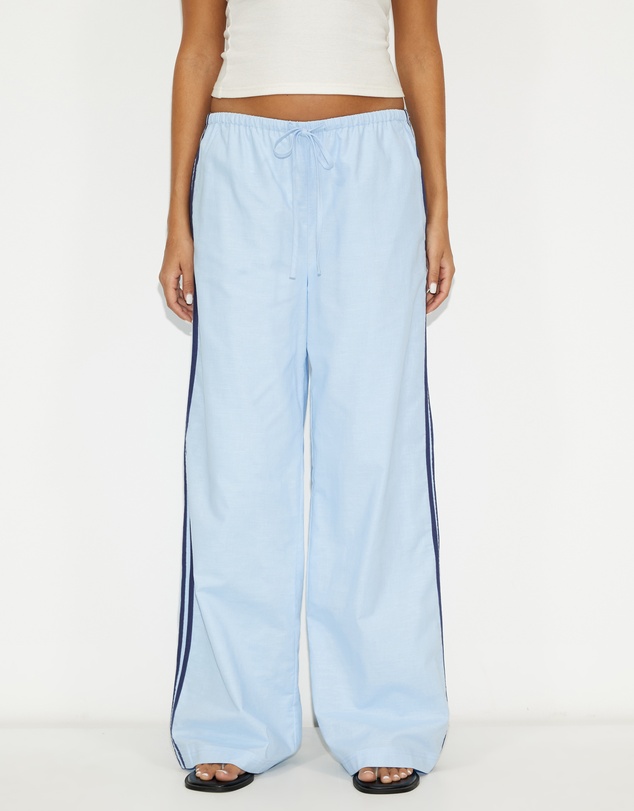 Dazie - Aloe Stripe Linen Blend Pants