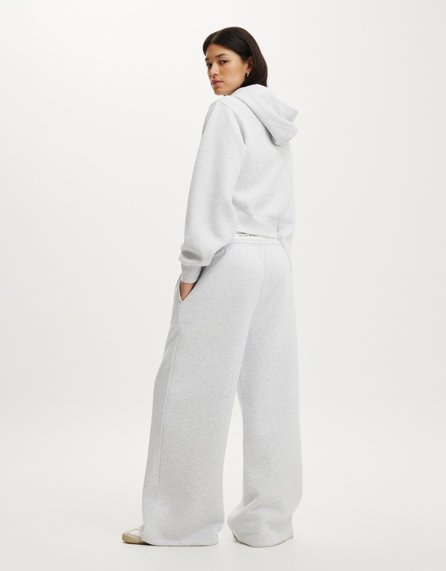 Cotton On Body Active - Plush Tie Waist Wide Leg Sweatpants