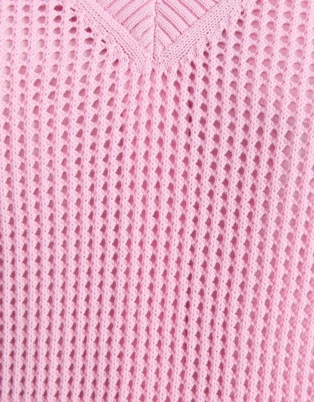 Sportscraft - Cotton Crochet V Neck Knit